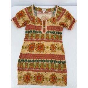 Anthropologies Kimchi & Blue Corduroy Dress XS Boho Indie Floral‎ Lace Mini